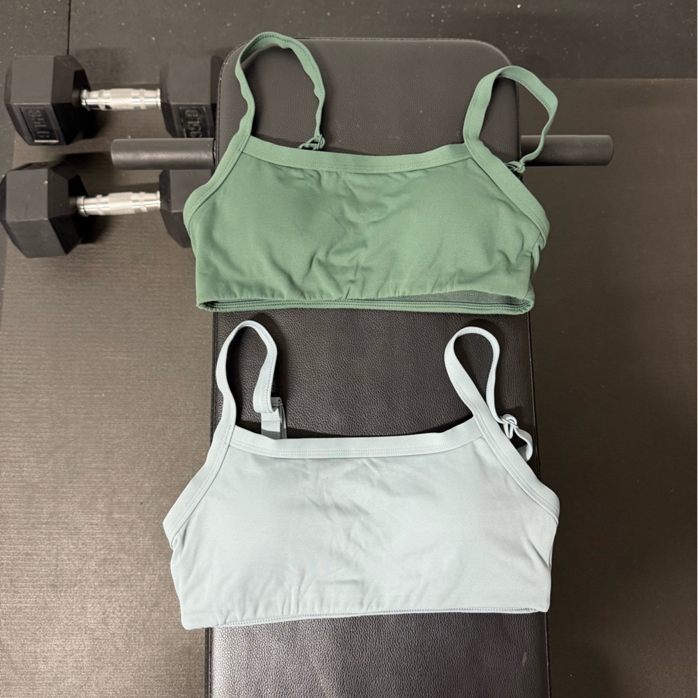 Paragon Fitwear Green and Gray Sports Bras
